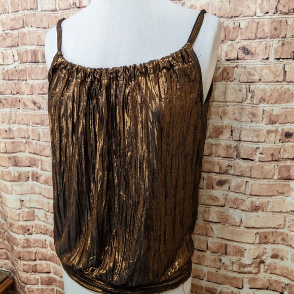 H&M Halter Tank Top Shimmery Size Small - Picture 2 of 10